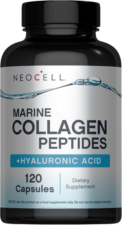 Marine Collagen Peptides + Hyaluronic Acid, 120 Fish Gelatin Capsules