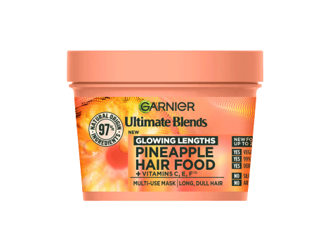 Garnier Ultimate Blends Glowing Lengths Pineapple Hair Food + Vitamin C, E, F Multi-Use Mask 400ml