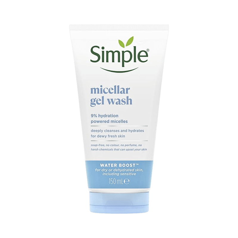 Simple Water Boost 9% Hydration Powered Micellar Gel Wash 150ml